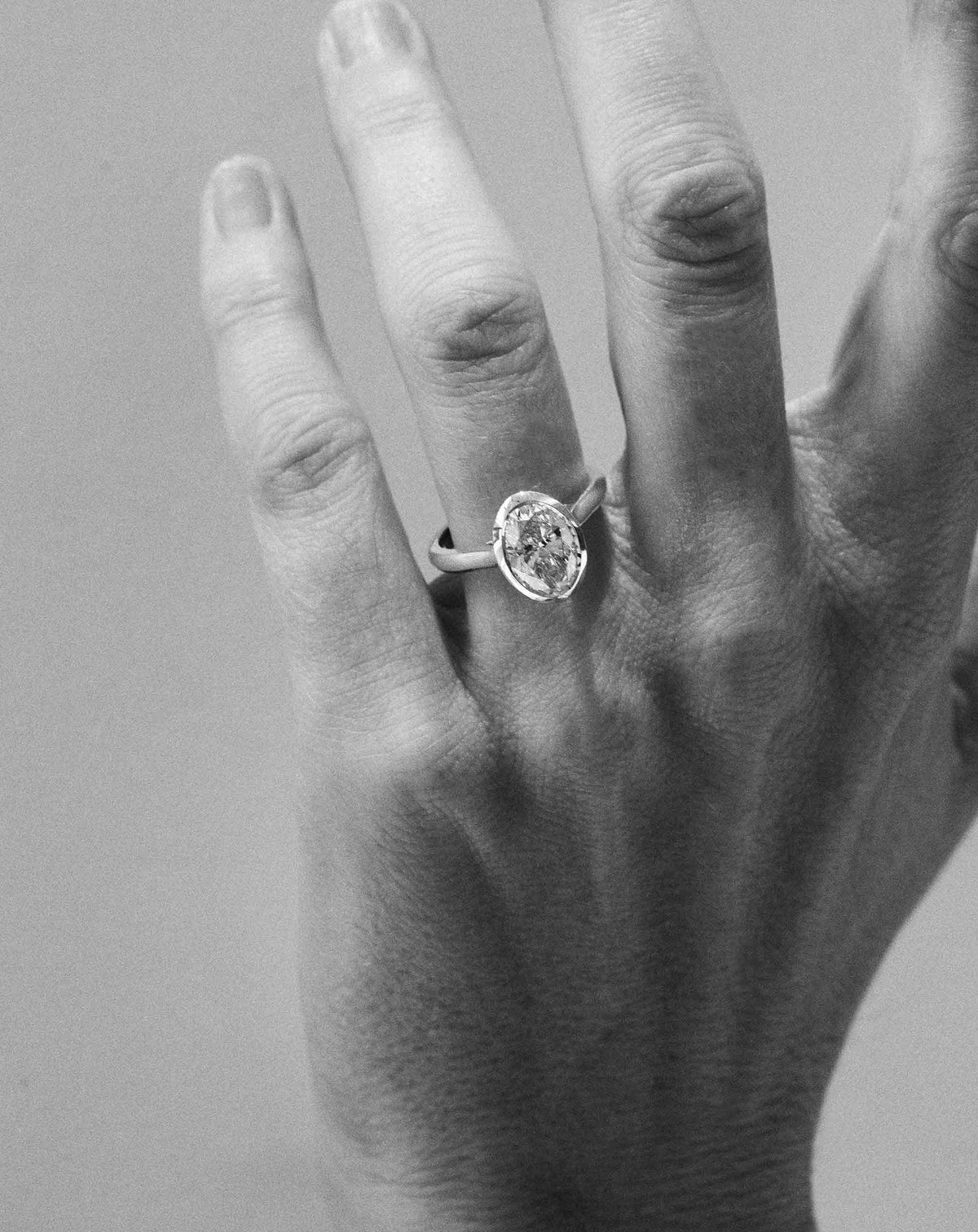 Emerald Pave Engagement Ring – 1 CT Lab Grown Diamond