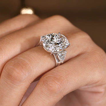 Cushion Hidden Halo Lab Grown Diamond Engagement Ring