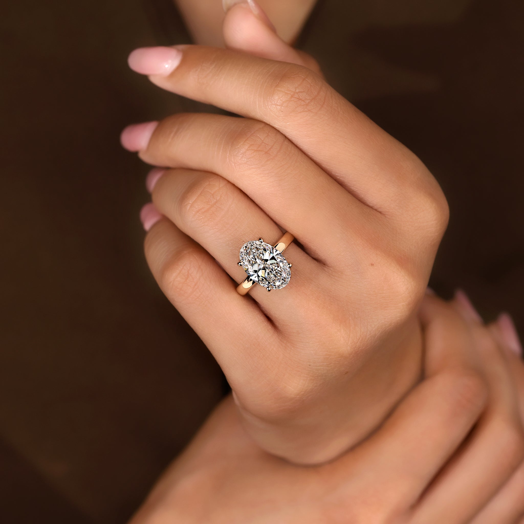 Cushion Hidden Halo Lab Grown Diamond Engagement Ring
