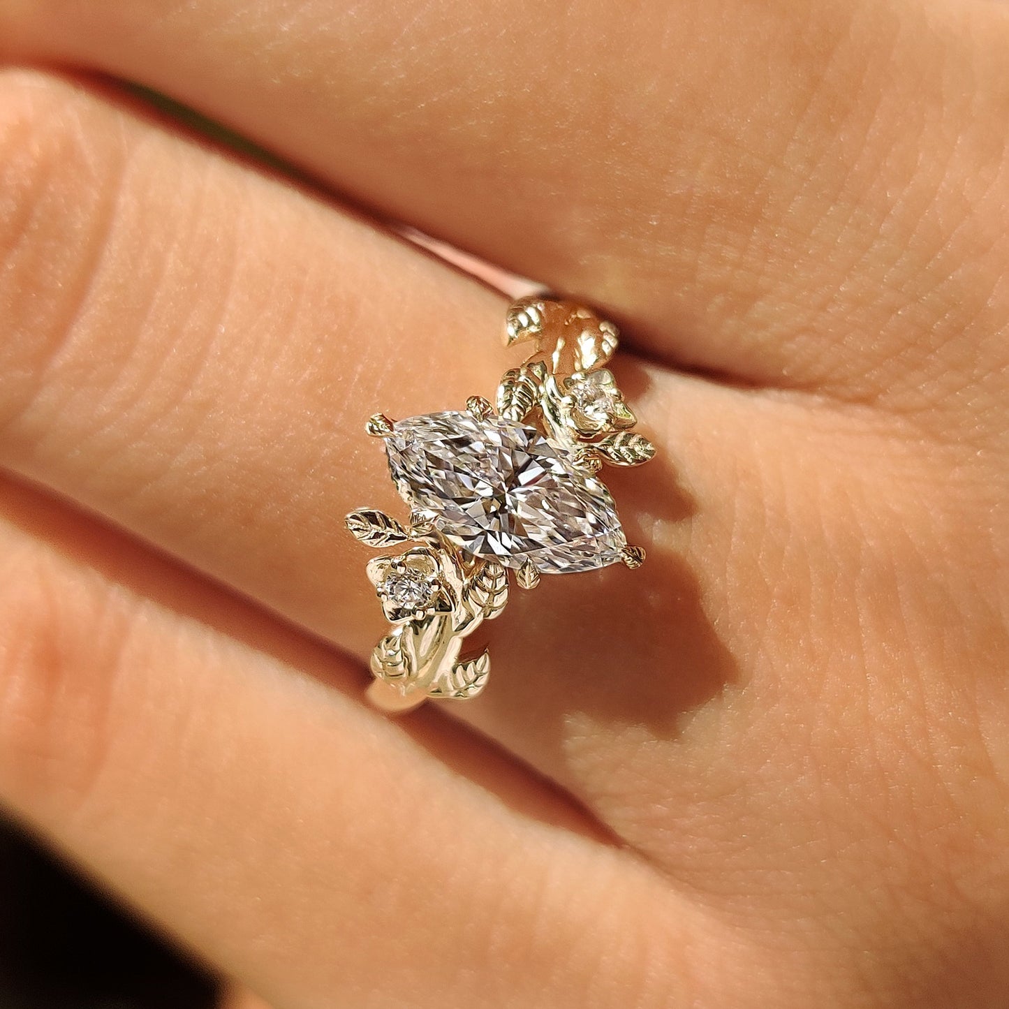 Cushion Hidden Halo Lab Grown Diamond Engagement Ring