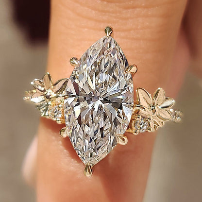 Cushion Hidden Halo Lab Grown Diamond Engagement Ring