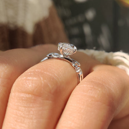 Cushion Hidden Halo Lab Grown Diamond Engagement Ring