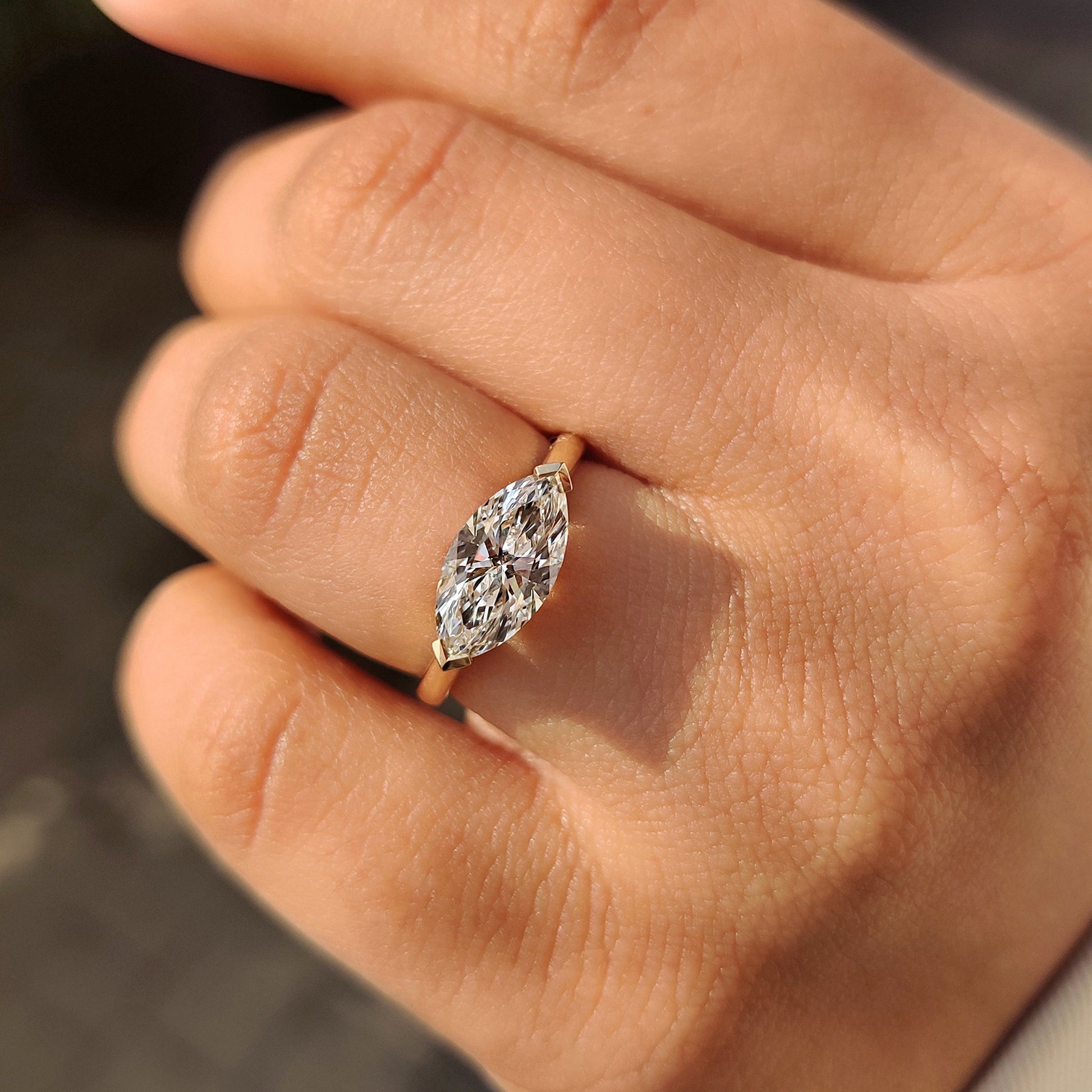 Cushion Hidden Halo Lab Grown Diamond Engagement Ring
