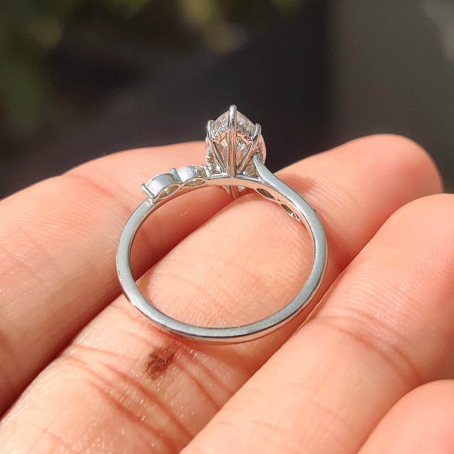 Cushion Hidden Halo Lab Grown Diamond Engagement Ring