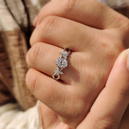 Cushion Hidden Halo Lab Grown Diamond Engagement Ring