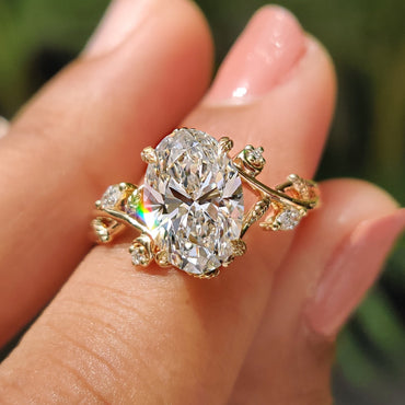 Cushion Hidden Halo Lab Grown Diamond Engagement Ring