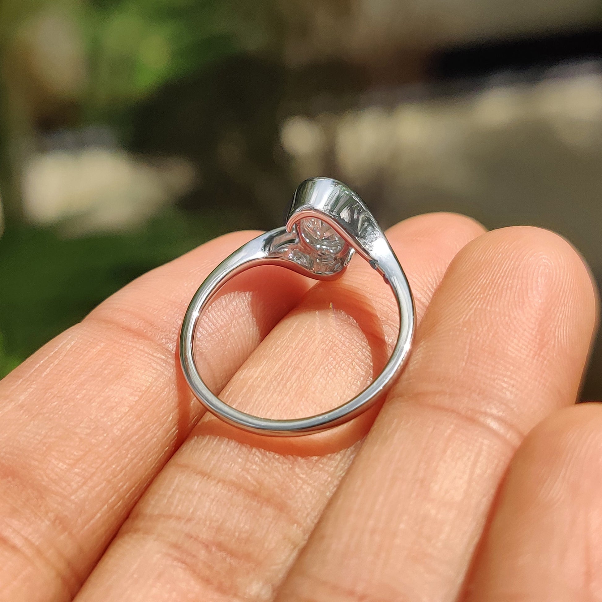 Cushion Hidden Halo Lab Grown Diamond Engagement Ring