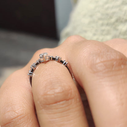 Cushion Hidden Halo Lab Grown Diamond Engagement Ring