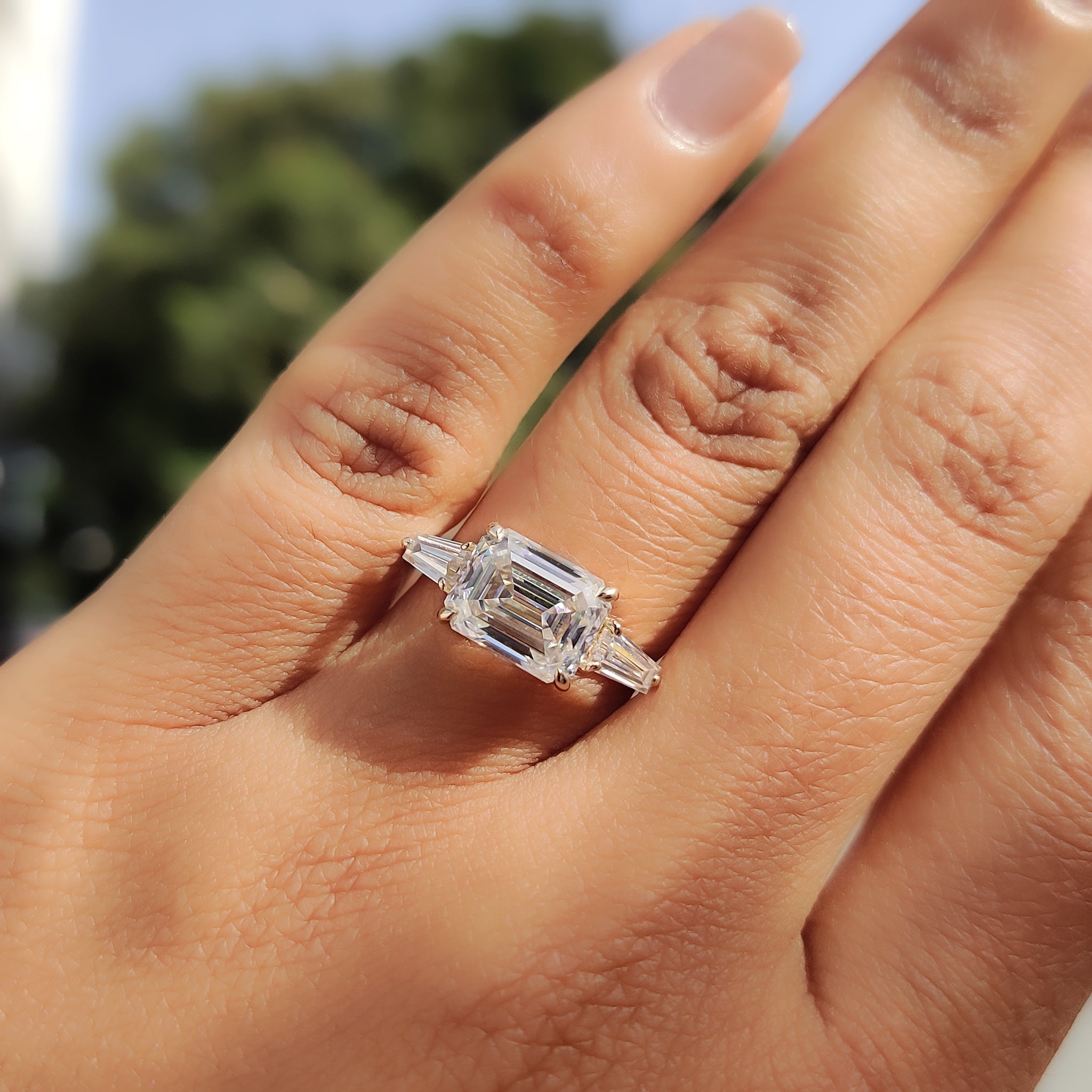 Cushion Hidden Halo Lab Grown Diamond Engagement Ring