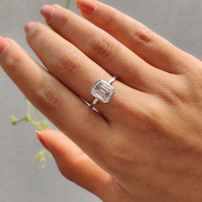 Cushion Hidden Halo Lab Grown Diamond Engagement Ring