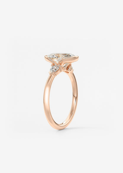 Oval Solitaire With Raised Basket Gallery Lab Grown Diamond Engagement Ring