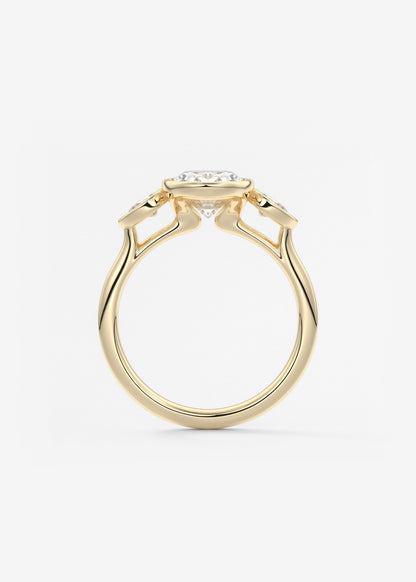 Oval Solitaire With Raised Basket Gallery Lab Grown Diamond Engagement Ring