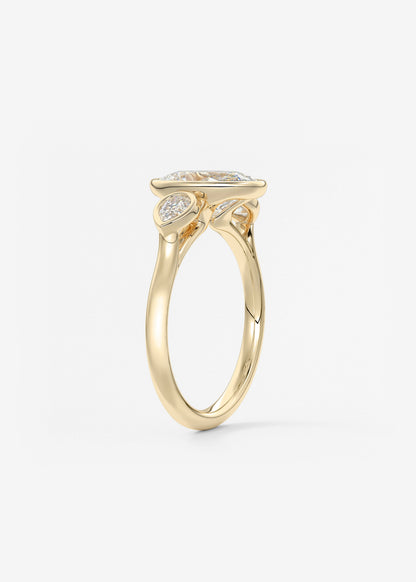Oval Solitaire With Raised Basket Gallery Lab Grown Diamond Engagement Ring