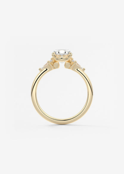Oval Solitaire With Raised Basket Gallery Lab Grown Diamond Engagement Ring