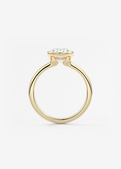 Oval Solitaire With Raised Basket Gallery Lab Grown Diamond Engagement Ring