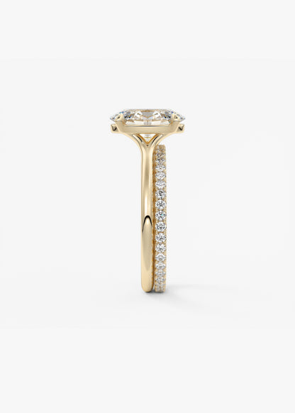 Oval Solitaire With Raised Basket Gallery Lab Grown Diamond Engagement Ring