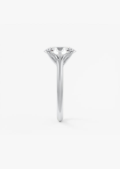 Oval Solitaire With Raised Basket Gallery Lab Grown Diamond Engagement Ring