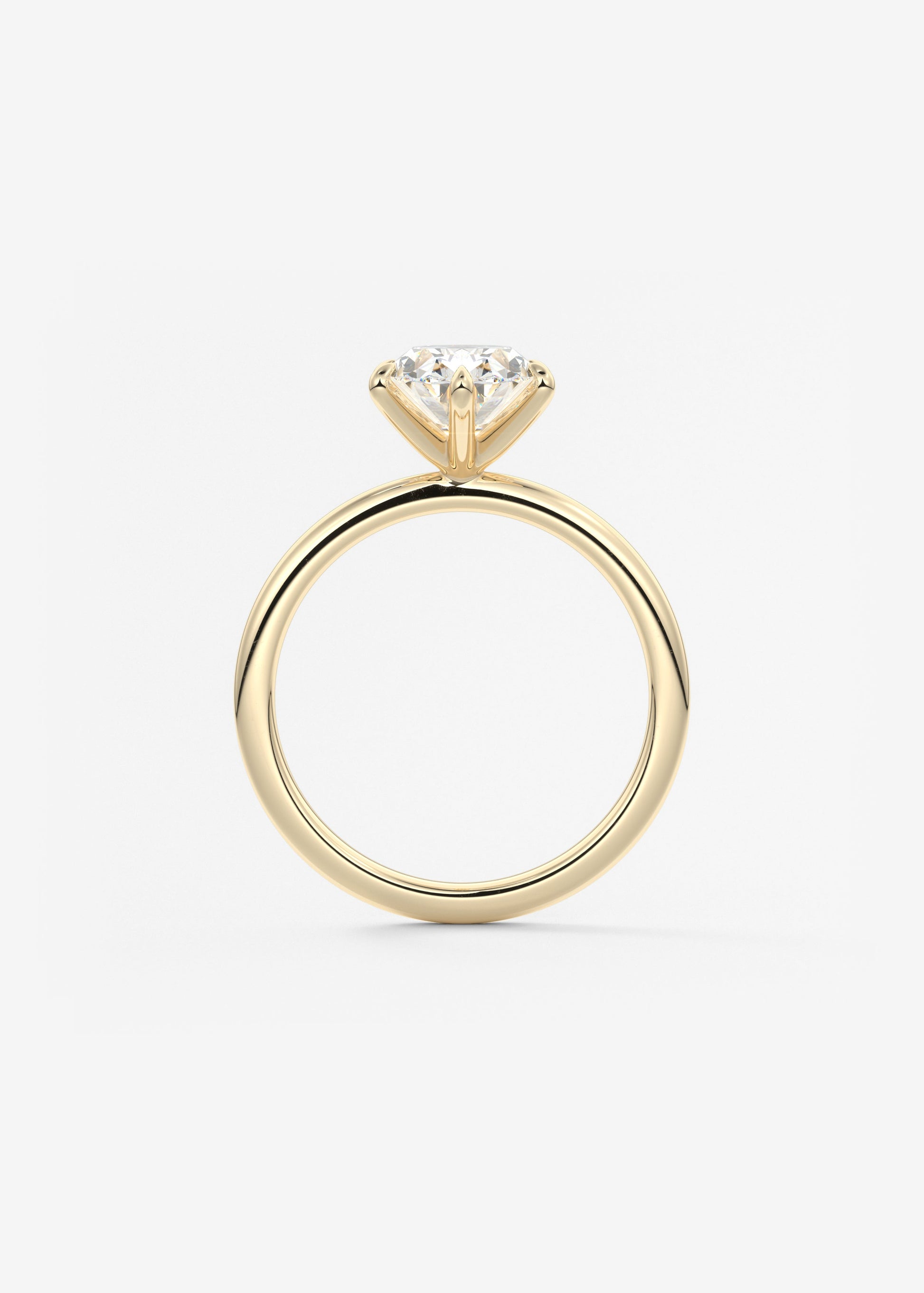 Oval Solitaire With Raised Basket Gallery Lab Grown Diamond Engagement Ring