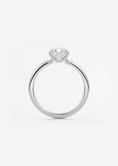 Oval Solitaire With Raised Basket Gallery Lab Grown Diamond Engagement Ring