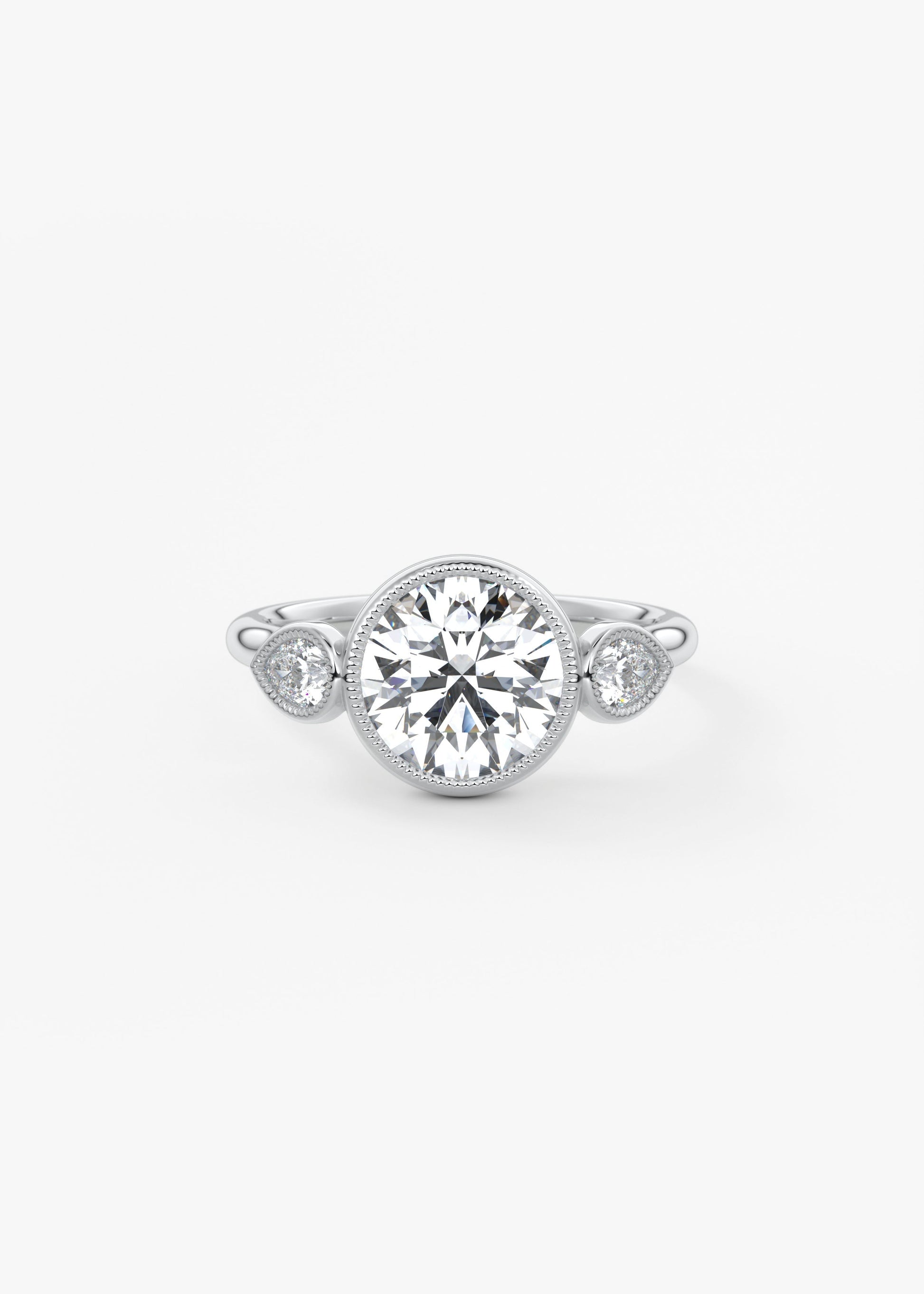 Oval Solitaire With Raised Basket Gallery Lab Grown Diamond Engagement Ring