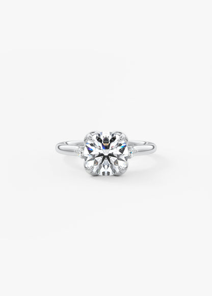 Oval Solitaire With Raised Basket Gallery Lab Grown Diamond Engagement Ring