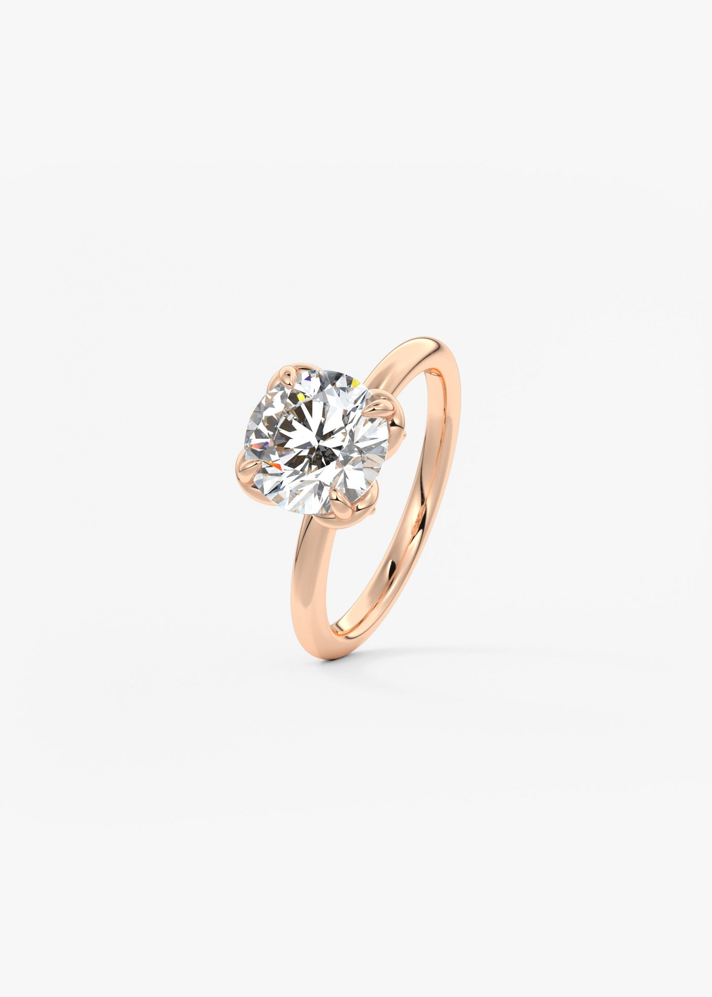 Oval Solitaire With Raised Basket Gallery Lab Grown Diamond Engagement Ring