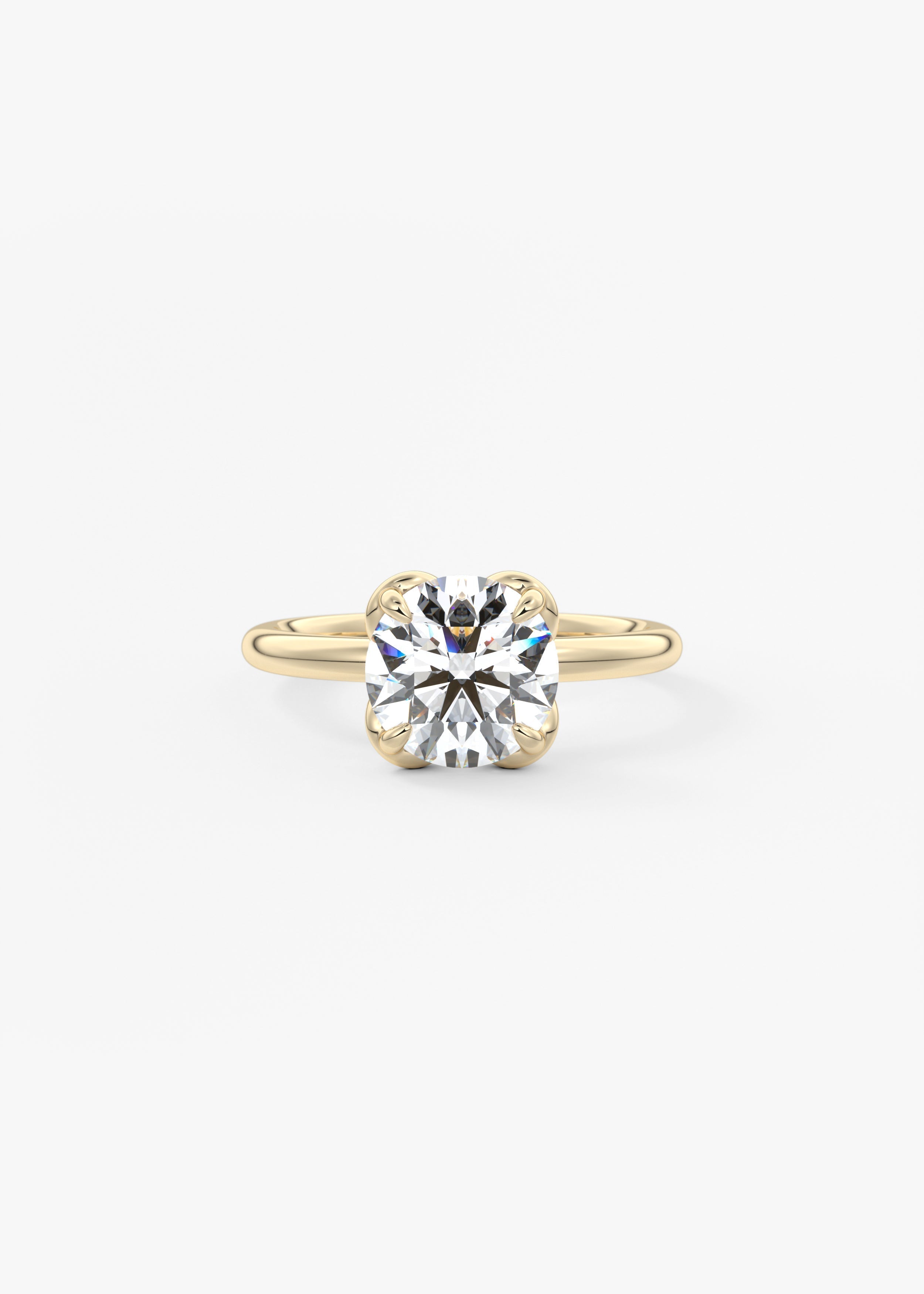 Oval Solitaire With Raised Basket Gallery Lab Grown Diamond Engagement Ring