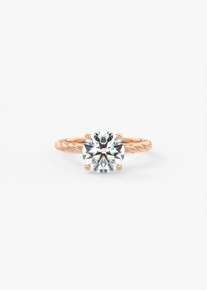 Oval Solitaire With Raised Basket Gallery Lab Grown Diamond Engagement Ring
