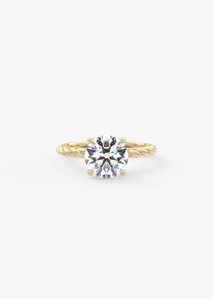 Oval Solitaire With Raised Basket Gallery Lab Grown Diamond Engagement Ring