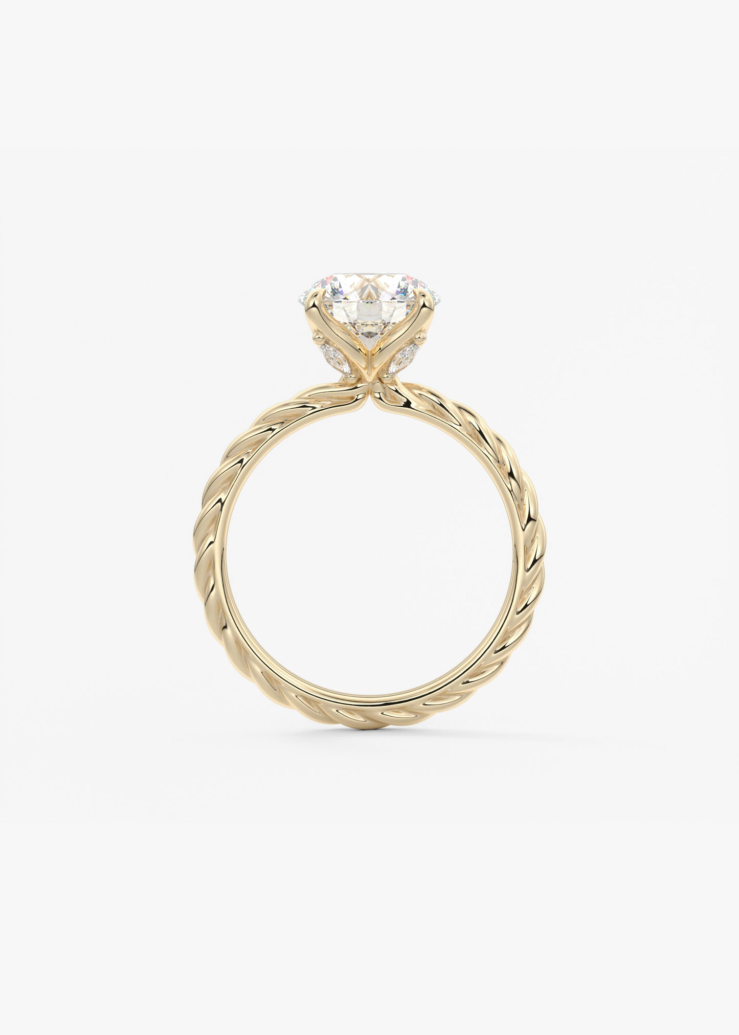 Oval Solitaire With Raised Basket Gallery Lab Grown Diamond Engagement Ring