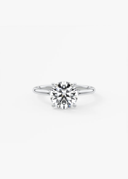 Oval Solitaire With Raised Basket Gallery Lab Grown Diamond Engagement Ring