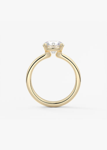 Oval Solitaire With Raised Basket Gallery Lab Grown Diamond Engagement Ring