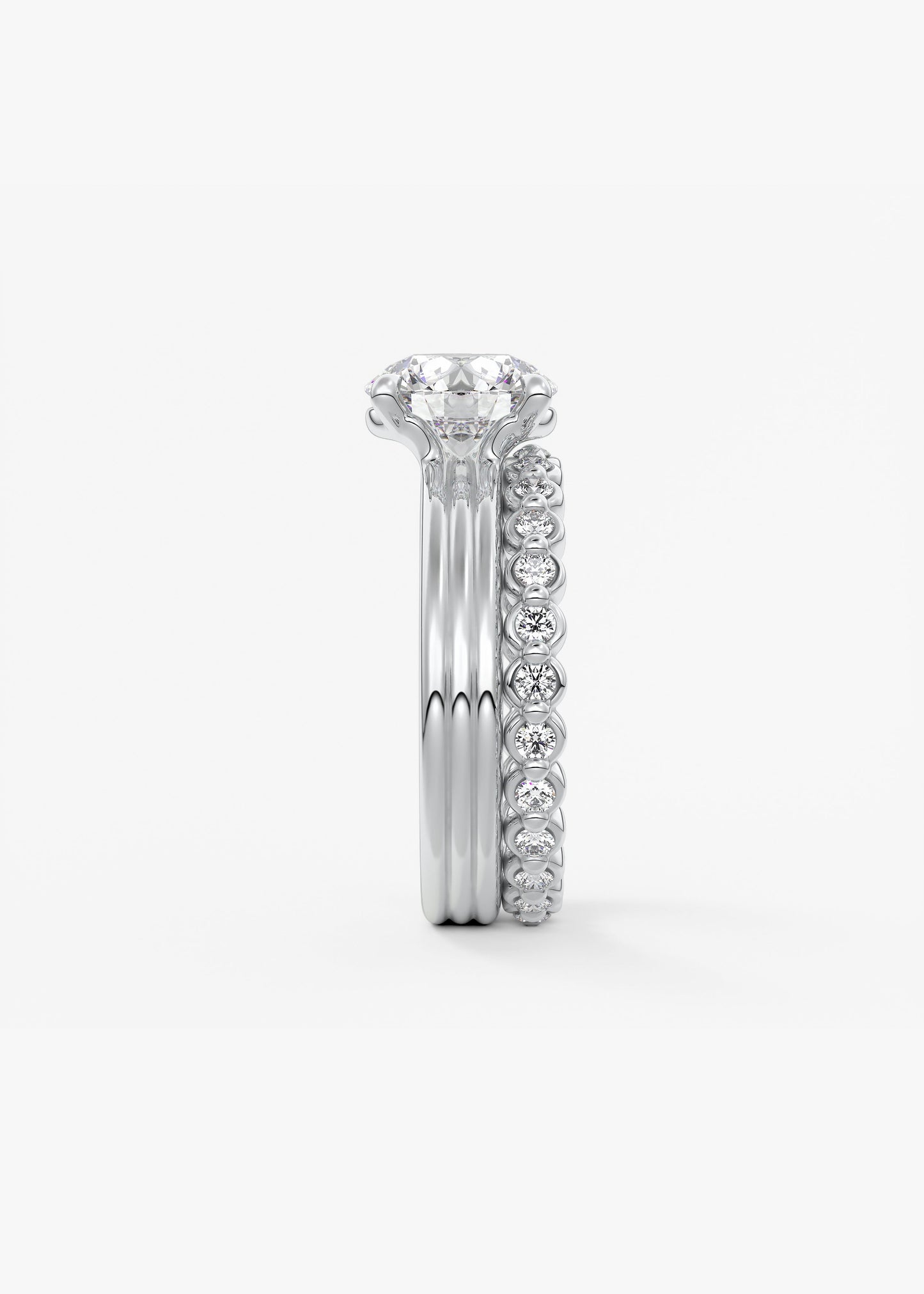 Oval Solitaire With Raised Basket Gallery Lab Grown Diamond Engagement Ring