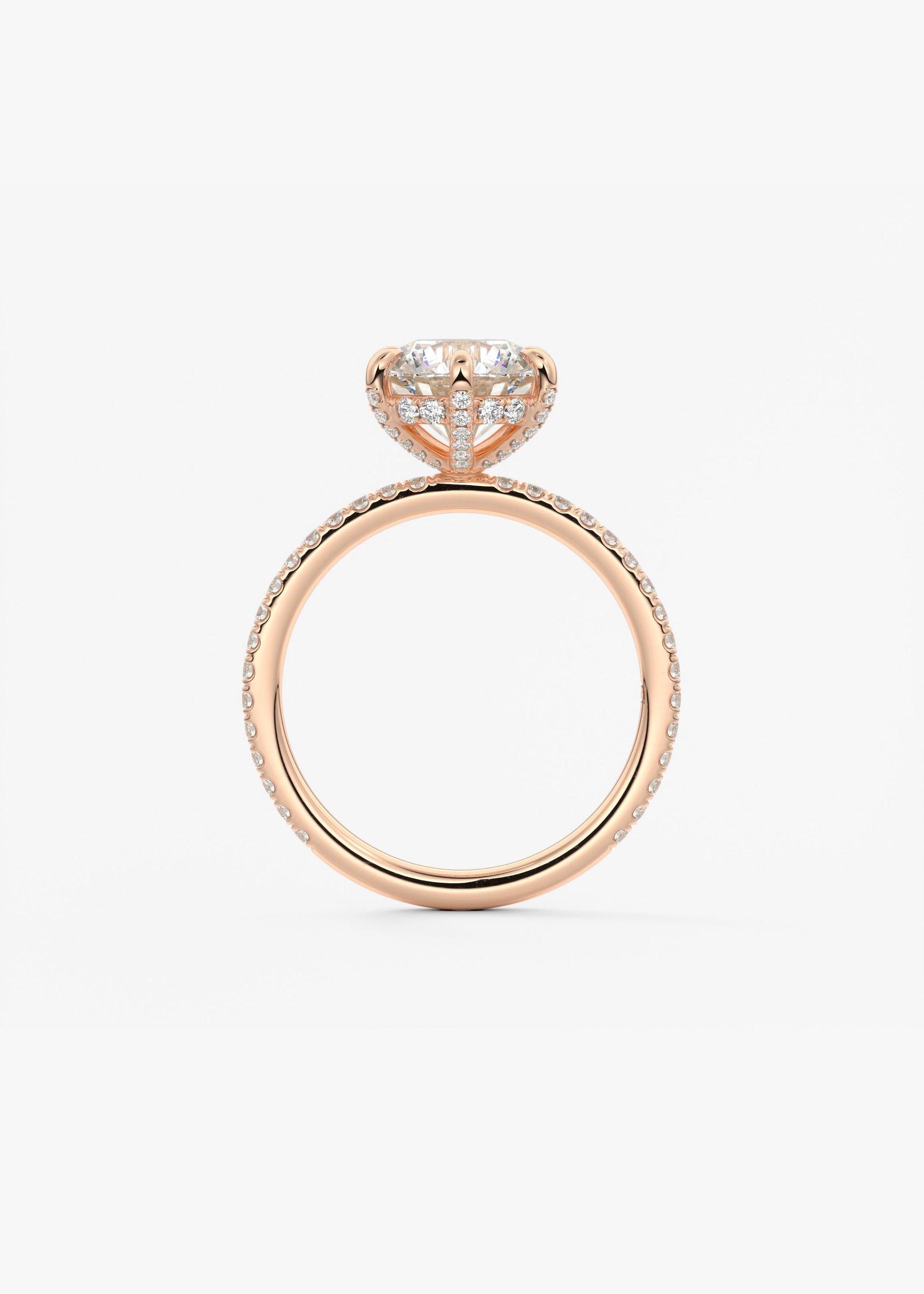 Oval Solitaire With Raised Basket Gallery Lab Grown Diamond Engagement Ring