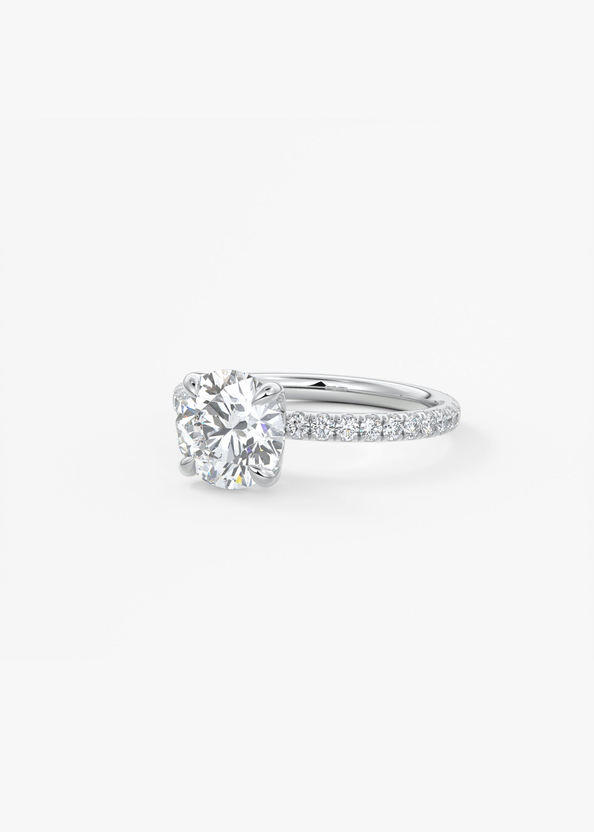 Oval Solitaire With Raised Basket Gallery Lab Grown Diamond Engagement Ring