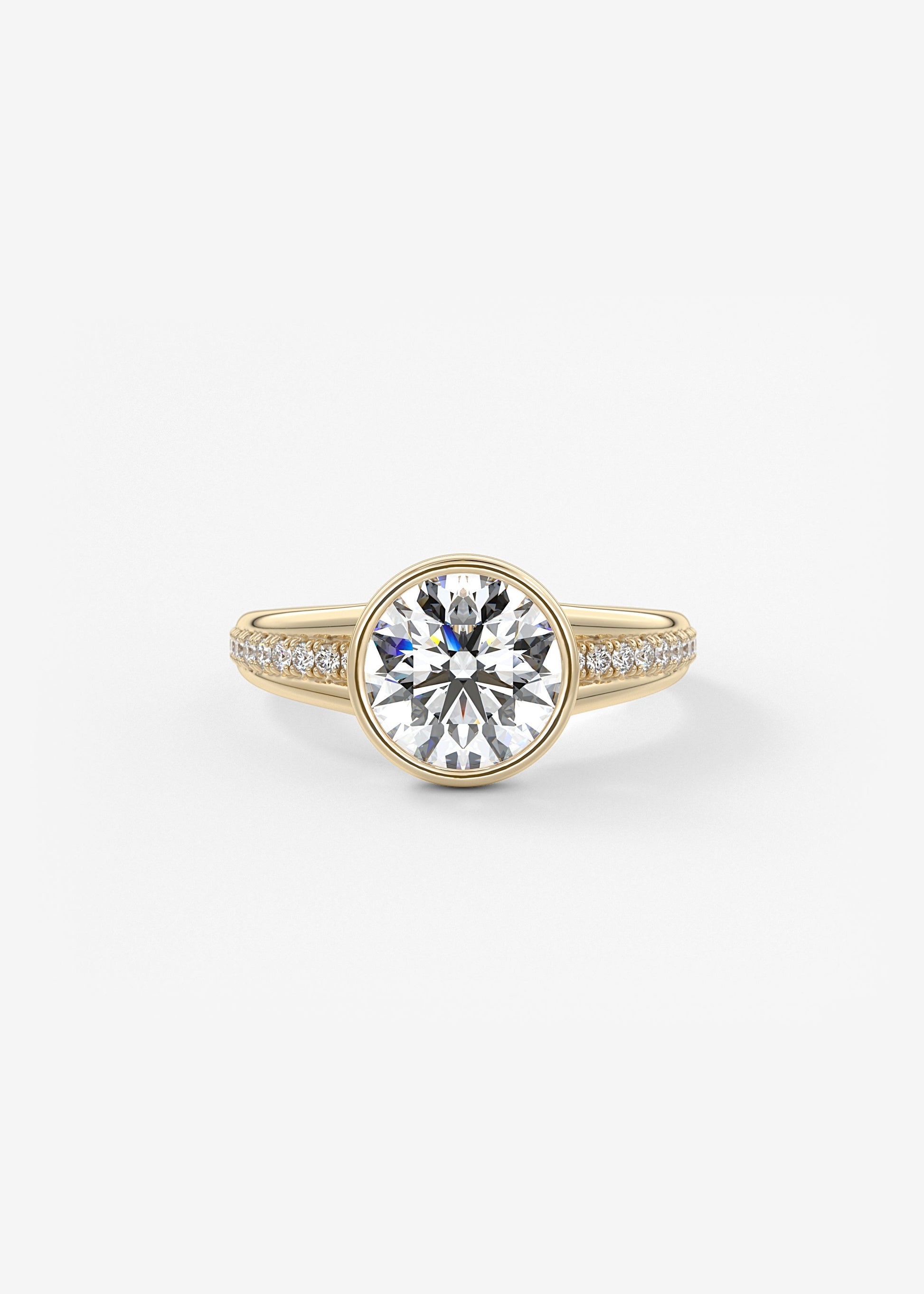 Oval Solitaire With Raised Basket Gallery Lab Grown Diamond Engagement Ring