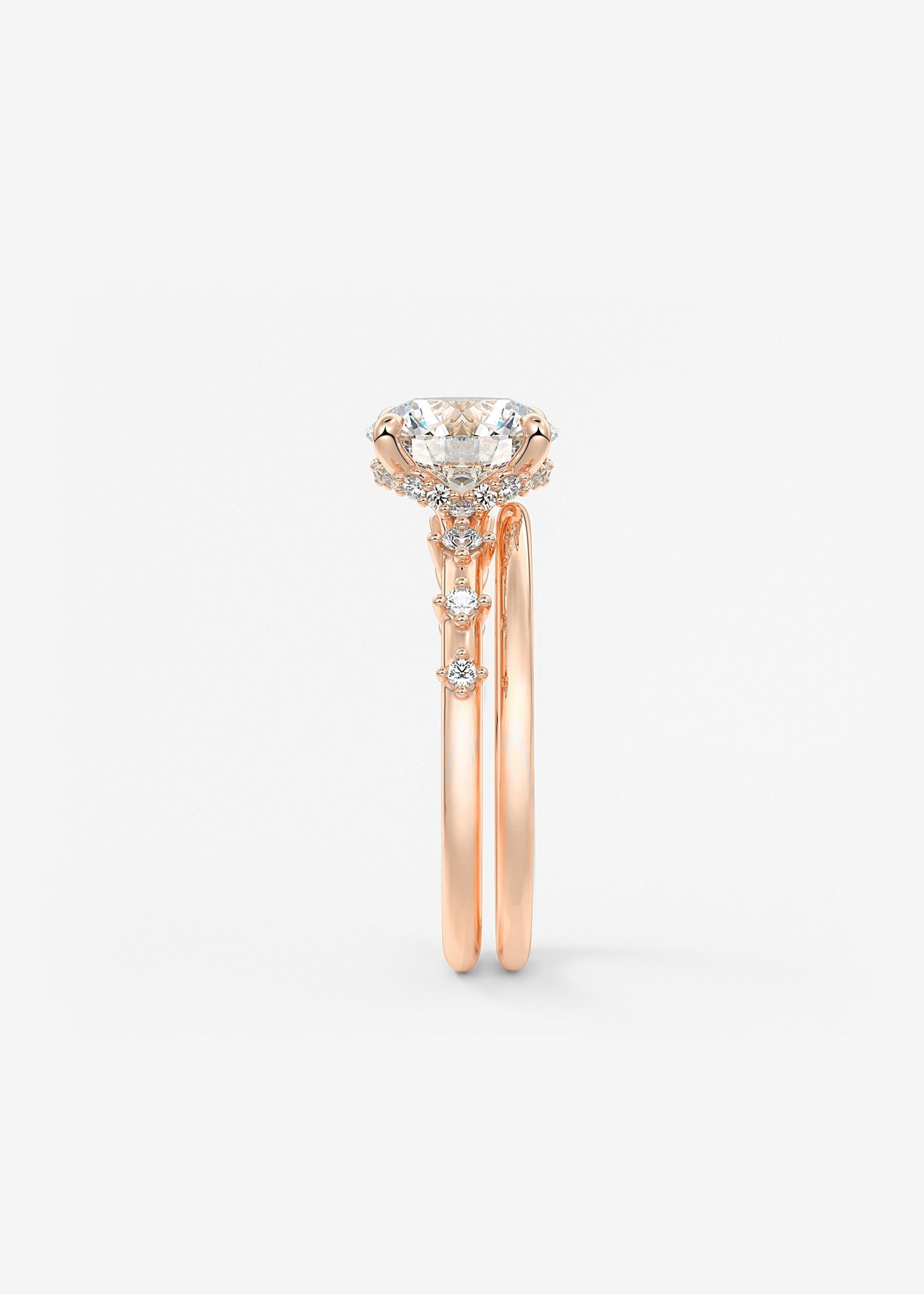 Oval Solitaire With Raised Basket Gallery Lab Grown Diamond Engagement Ring