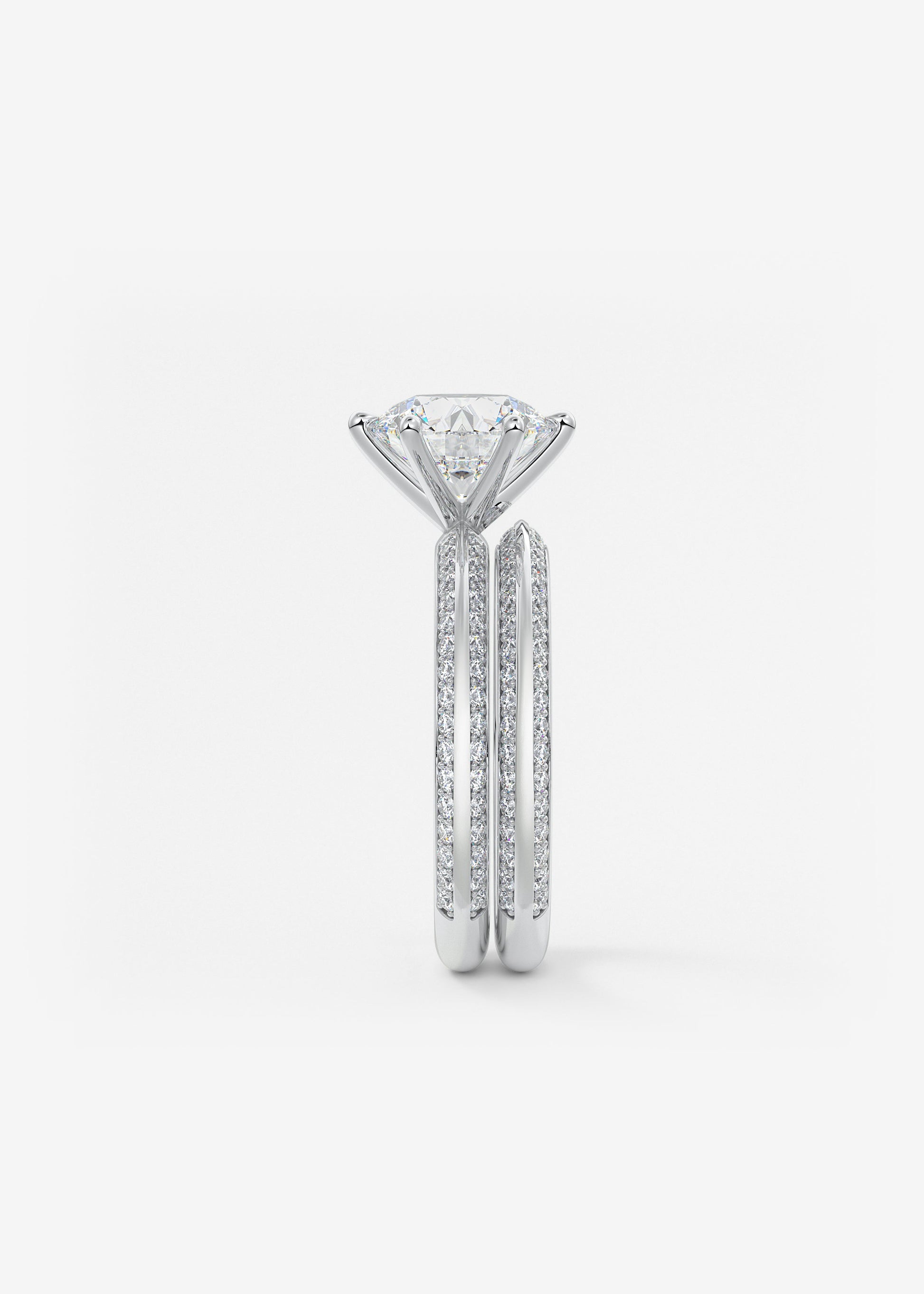 Oval Solitaire With Raised Basket Gallery Lab Grown Diamond Engagement Ring