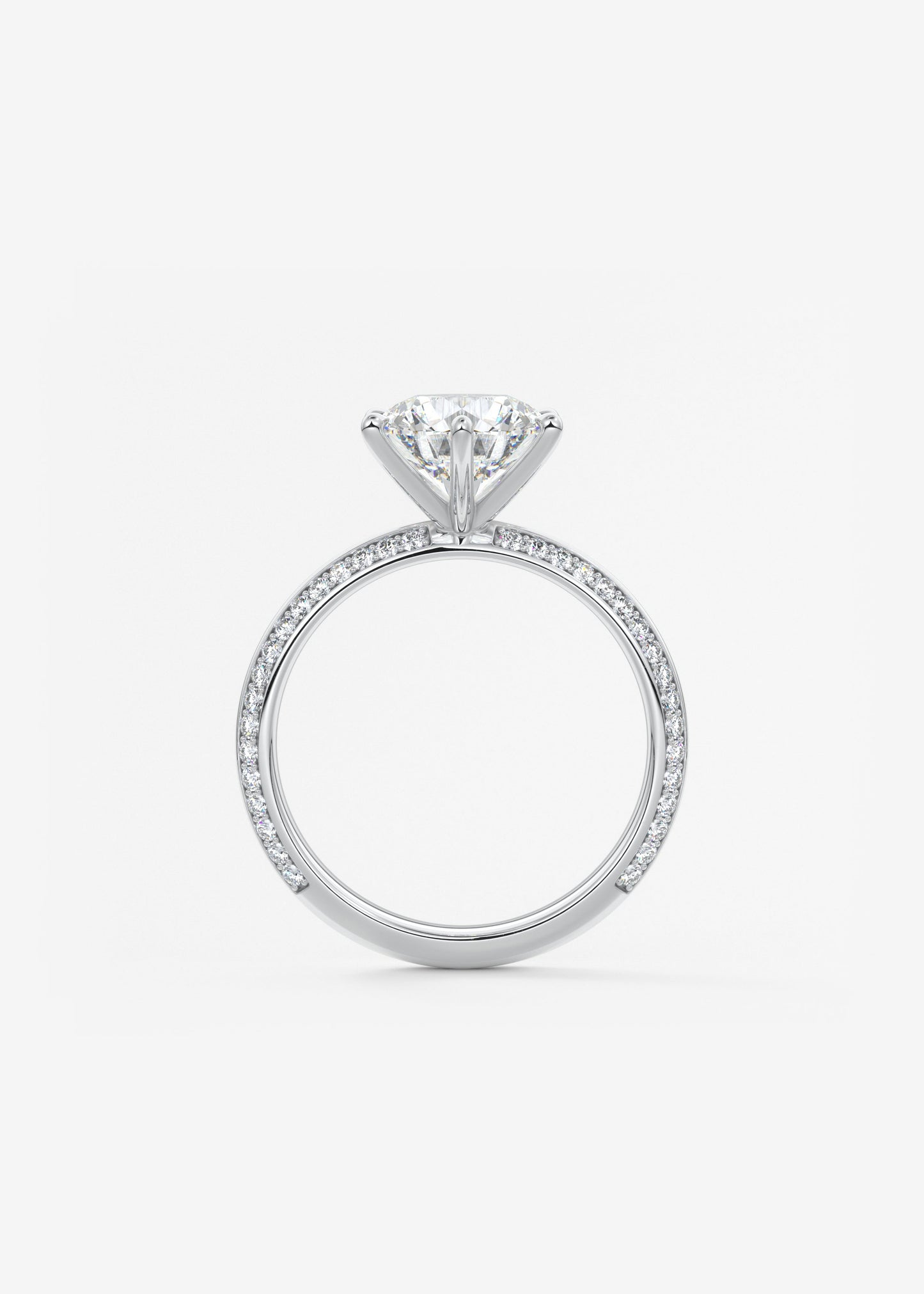 Oval Solitaire With Raised Basket Gallery Lab Grown Diamond Engagement Ring