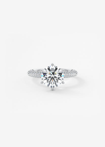 Oval Solitaire With Raised Basket Gallery Lab Grown Diamond Engagement Ring