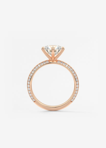 Oval Solitaire With Raised Basket Gallery Lab Grown Diamond Engagement Ring