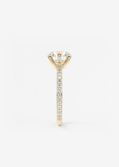 Oval Solitaire With Raised Basket Gallery Lab Grown Diamond Engagement Ring