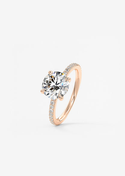 Oval Solitaire With Raised Basket Gallery Lab Grown Diamond Engagement Ring