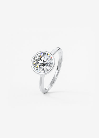 Oval Solitaire With Raised Basket Gallery Lab Grown Diamond Engagement Ring