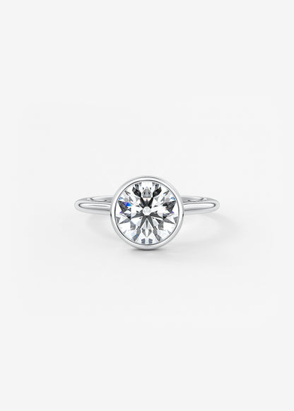 Oval Solitaire With Raised Basket Gallery Lab Grown Diamond Engagement Ring