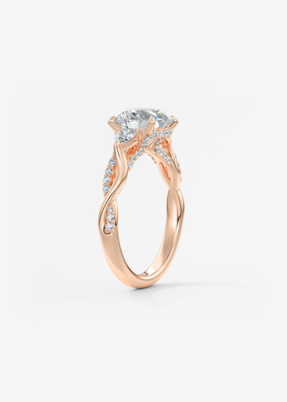 Oval Solitaire With Raised Basket Gallery Lab Grown Diamond Engagement Ring