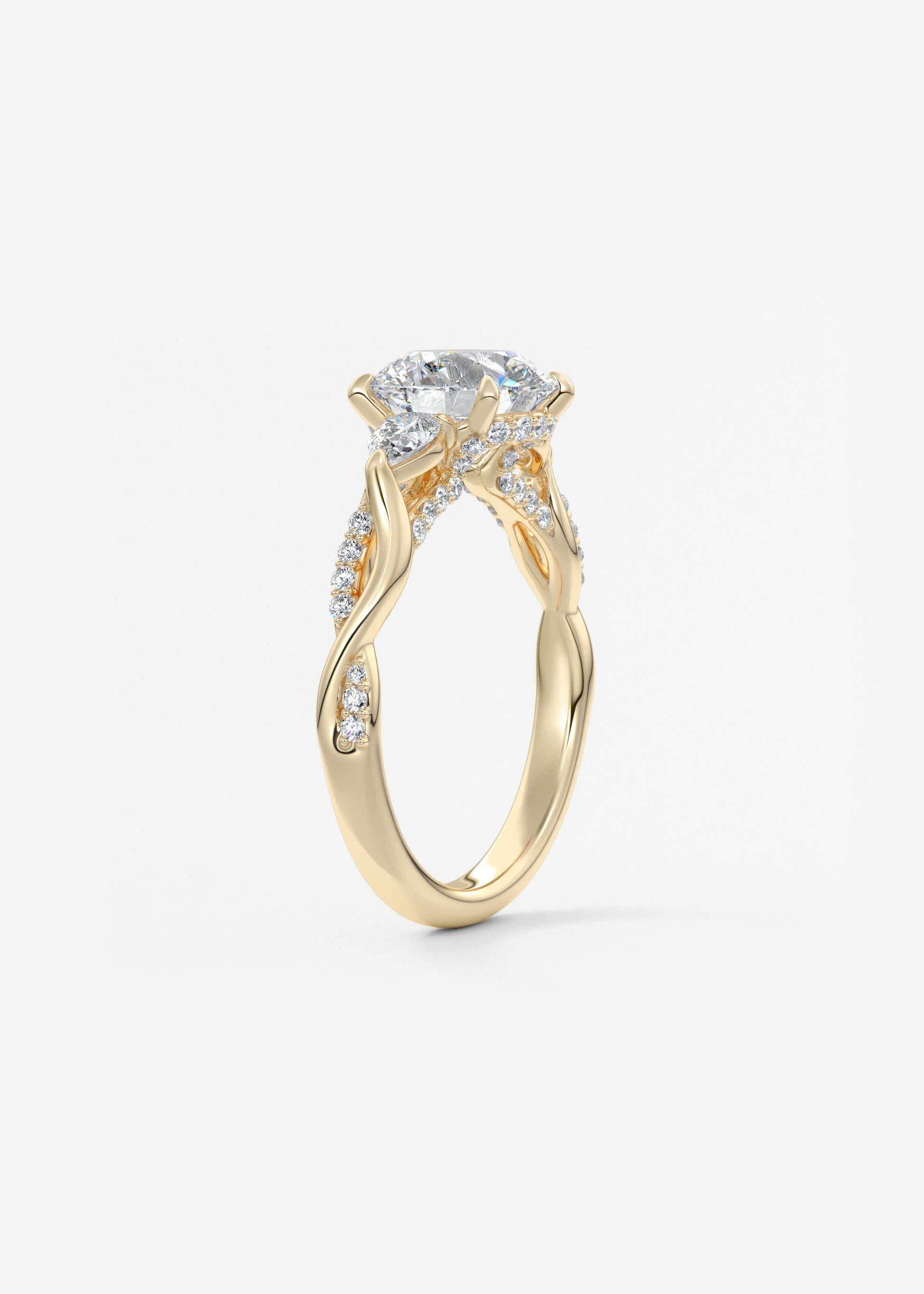 Oval Solitaire With Raised Basket Gallery Lab Grown Diamond Engagement Ring