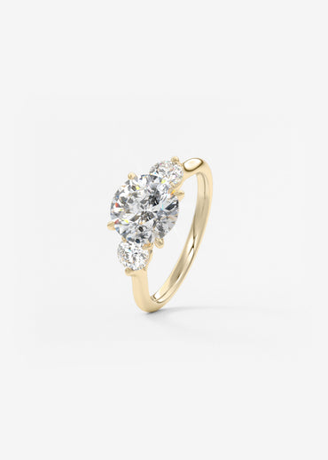 Oval Solitaire With Raised Basket Gallery Lab Grown Diamond Engagement Ring