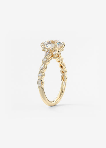 Oval Solitaire With Raised Basket Gallery Lab Grown Diamond Engagement Ring