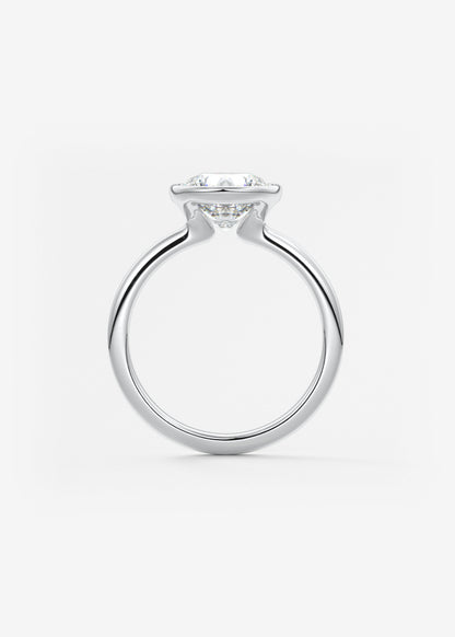Oval Solitaire With Raised Basket Gallery Lab Grown Diamond Engagement Ring